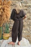 Kiti Paisley Damask Hitch Tee Coffee Bean